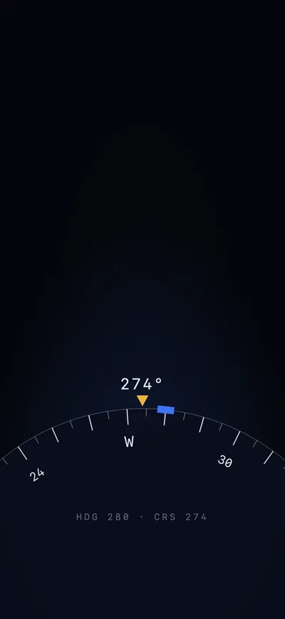 Heading wallpaper on an iPhone Lock Screen