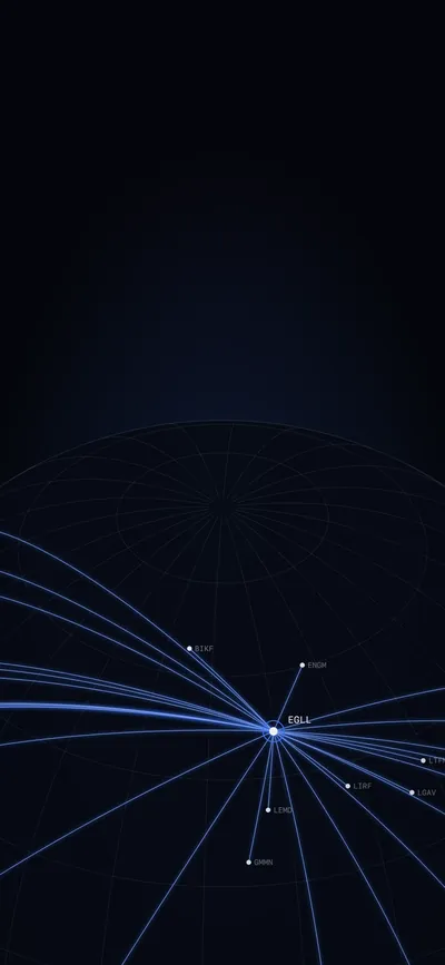 Heathrow wallpaper on an iPhone Lock Screen