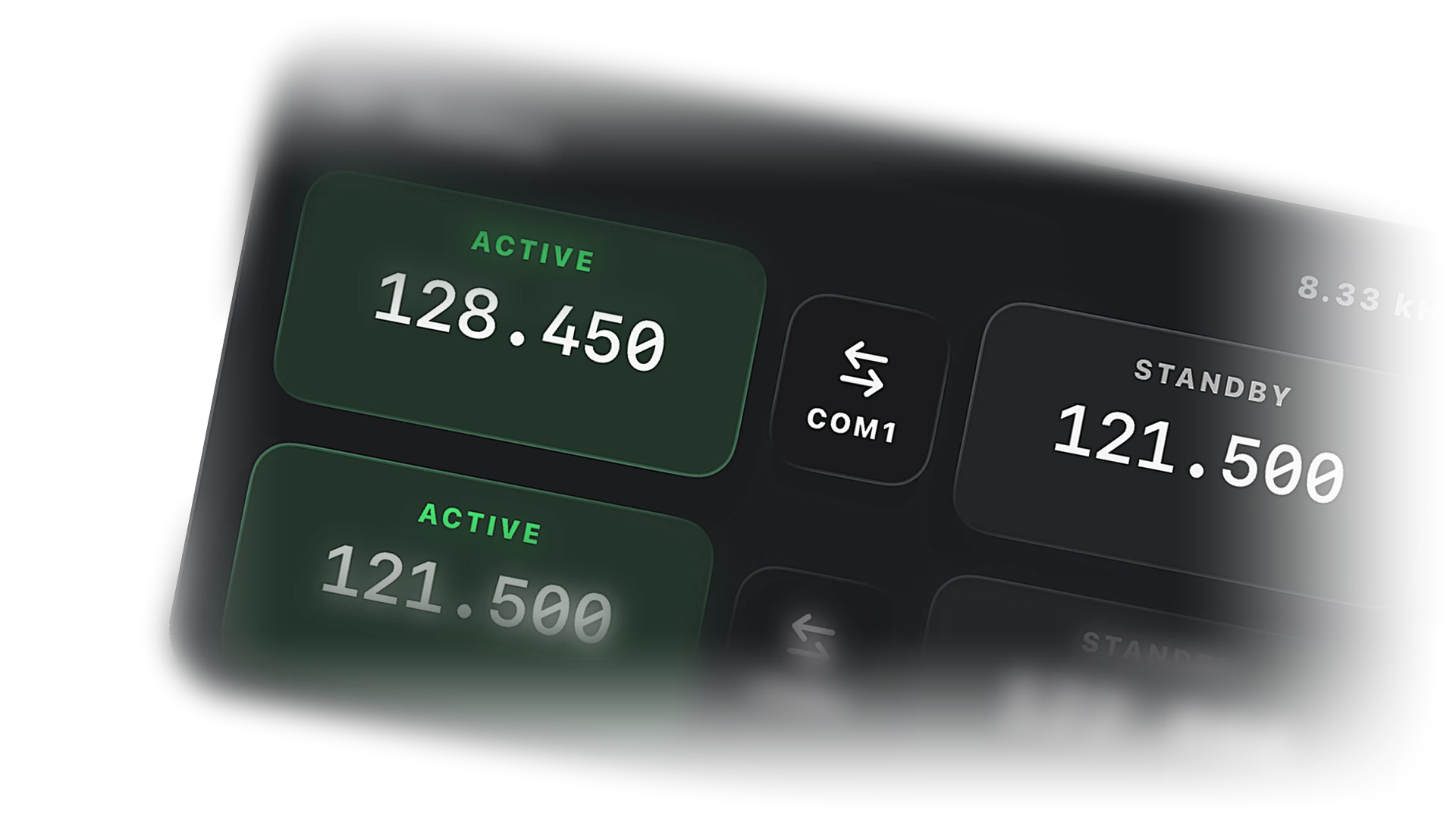 COM radios card