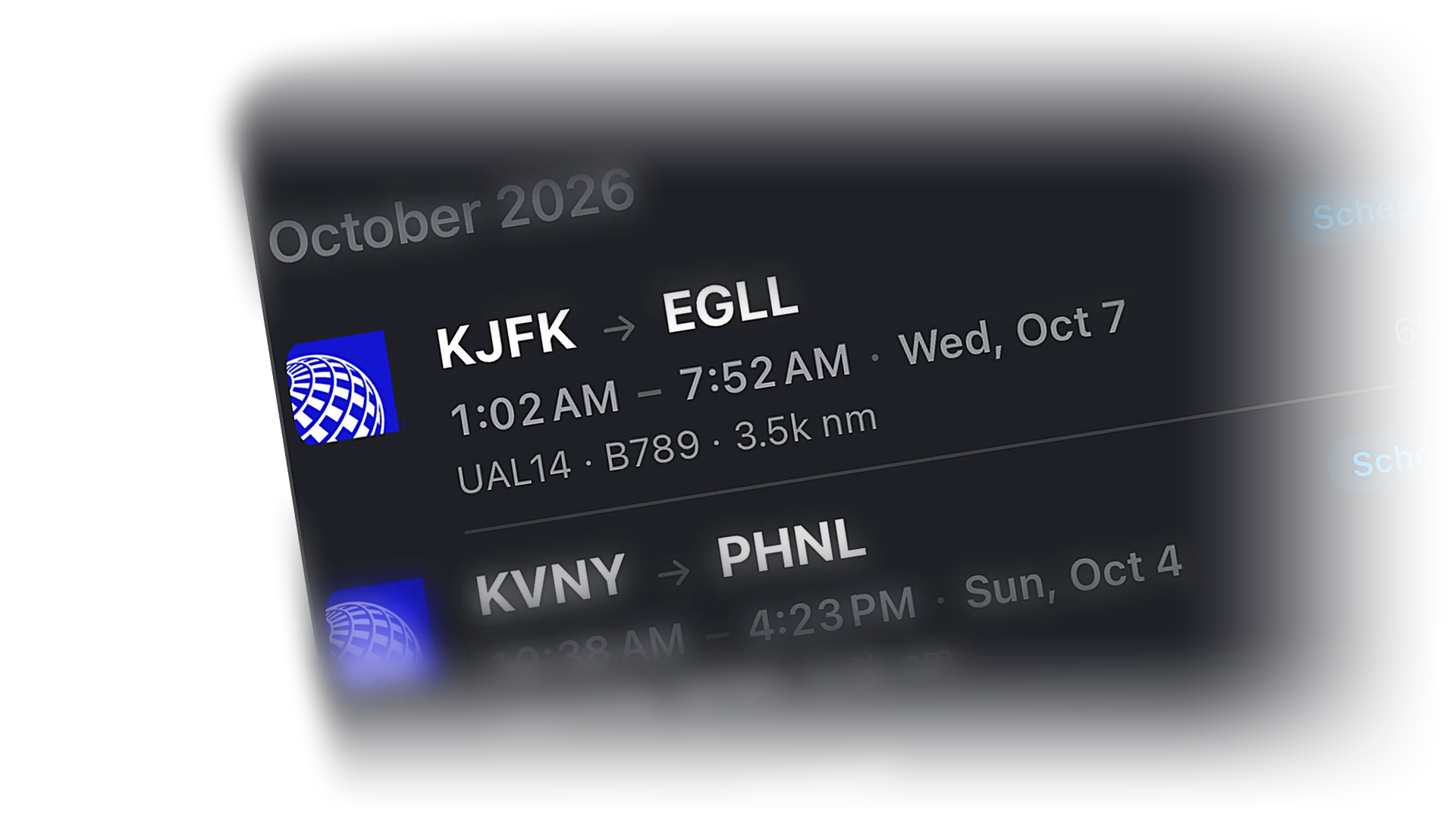 Logbook entries